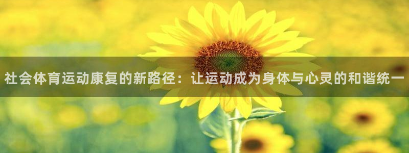 熊猫体育文化有限公司：社会体育运动康复的新路径：让运动成为身体与心灵的和谐统一